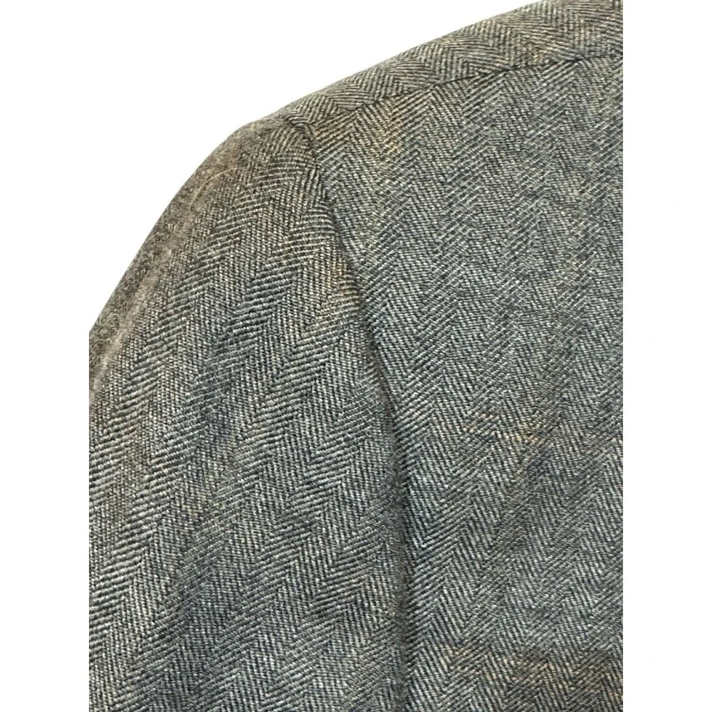 Herringbone Joseph Abboud Nordstrom 44R‎ Wool Windowpane Sport Coat USA